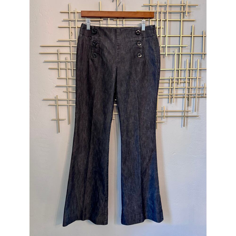 Kenneth Cole Reaction High Rise Button Front Denim Pants Size 2